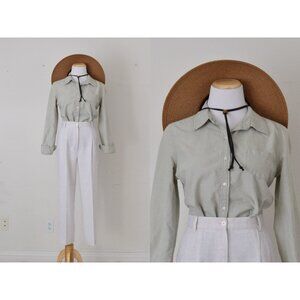 Vintage 90s Jordache All‎ Cotton  Shirt size JUNIOR LARGE